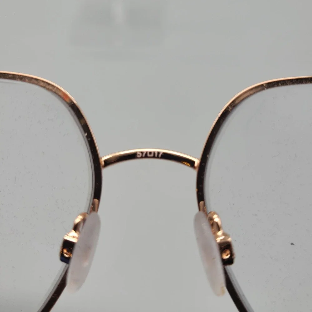 Bravo Project Runway PR143M Rose Gold Tortoise Geometric Eyeglass Frames 57-17